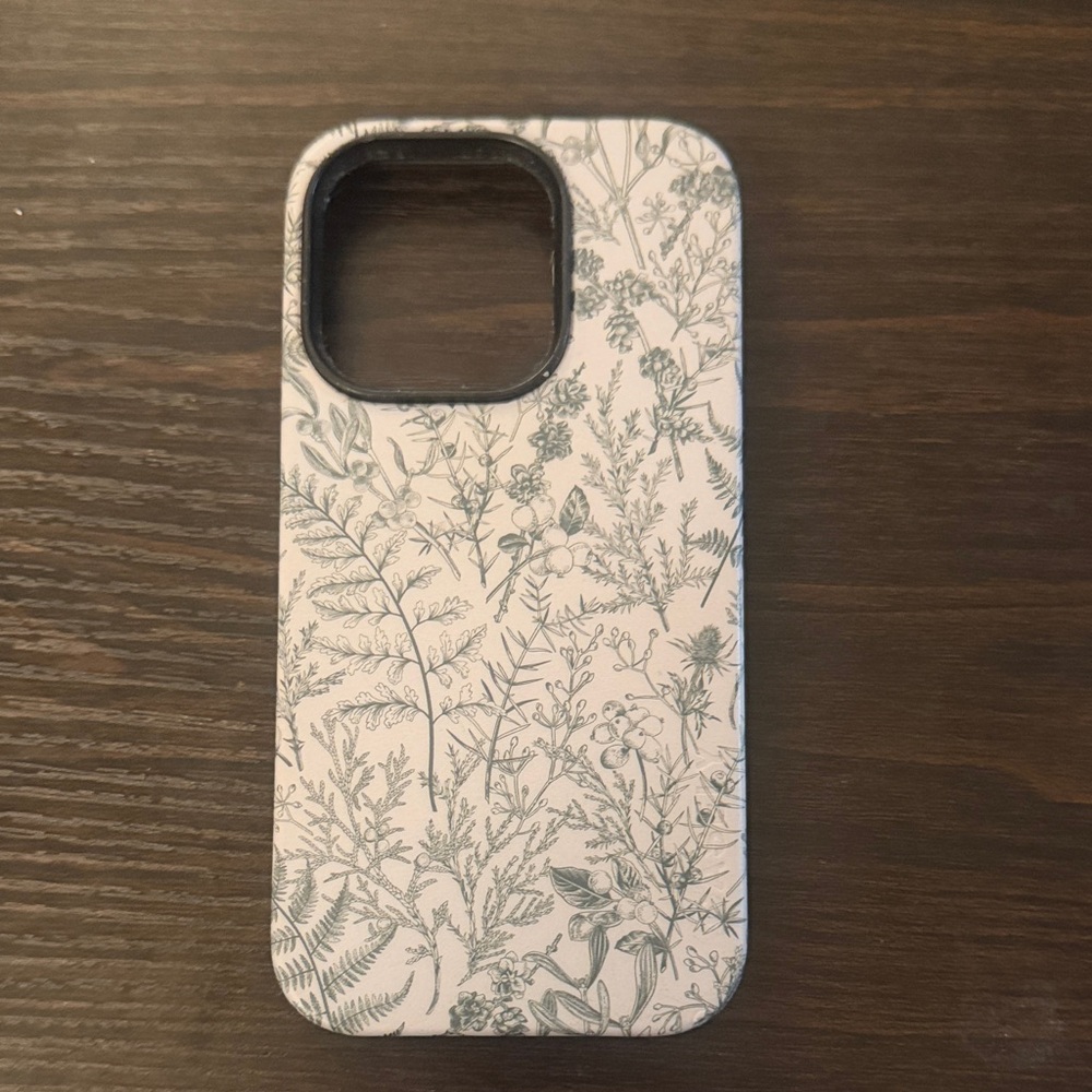 Botanical Pattern Phone Case - White